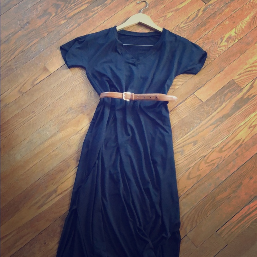 Classic Black Maxi Dress with side slits